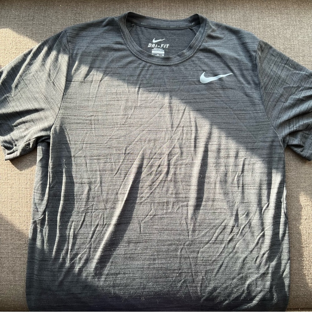 Nike Grey Dri-Fit Short-Sleeved T-shirt
